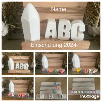 Geschenk Einschulung Gips Holz personalisiert Niedersachsen - Adendorf Vorschau