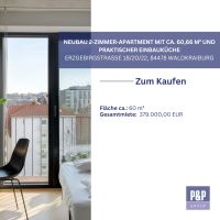 Neubau 2-Zimmer-Apartment mit ca. 60,66 m² und praktischer Einbauküche - Immobilie - Eigentumswohnung Bayern - Waldkraiburg Vorschau