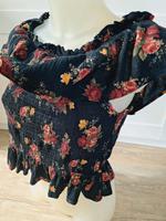 Sommer top Bluse schwarz  Blumen,  gr M Bayern - Münchberg Vorschau