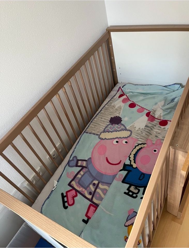 Paidi Bett/Gitterbett/Kinderbett Modell Leo ohne Matratze in Untermeitingen