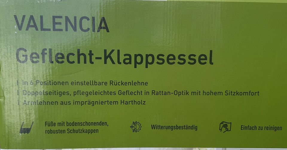 LIVARNO HOME Valencia Klappsessel Geflecht braun Gartenstuhl in Sachsen -  Bad Gottleuba-Berggießhübel | eBay Kleinanzeigen ist jetzt Kleinanzeigen