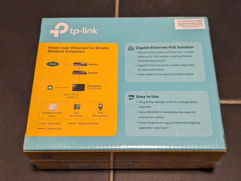 TP-Link PoE Injector (TL-POE150S) in Betzdorf
