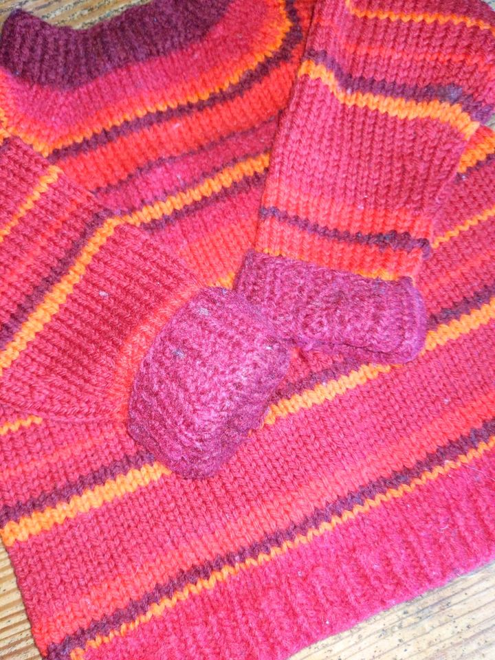 Strickpullover Wollpullover Pulli 74 Waldorf Öko Waldkindergarten in Leipzig