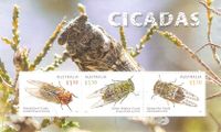 Australien Block 816 ° Tiere Insekten - Zikaden Zirpen Goldkaiser Nordrhein-Westfalen - Kamen Vorschau