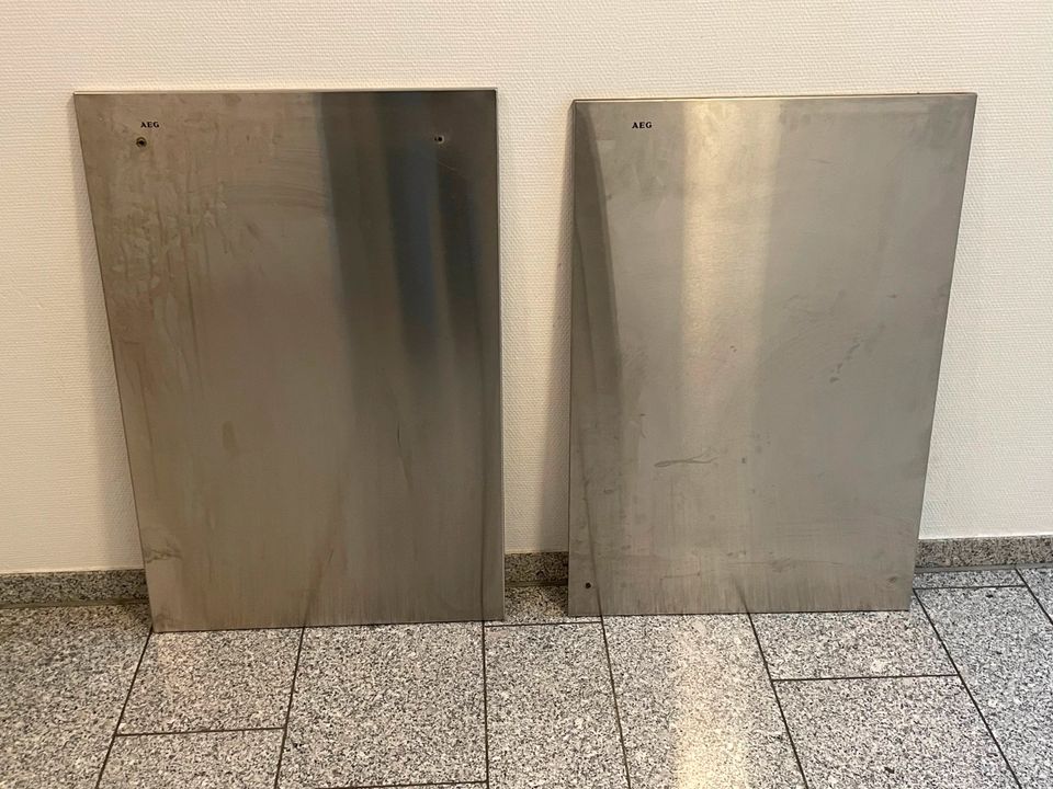 Gebürstete Edelstahl Abdeckungen Blende Kühlschrank Gefrierschra in Düsseldorf