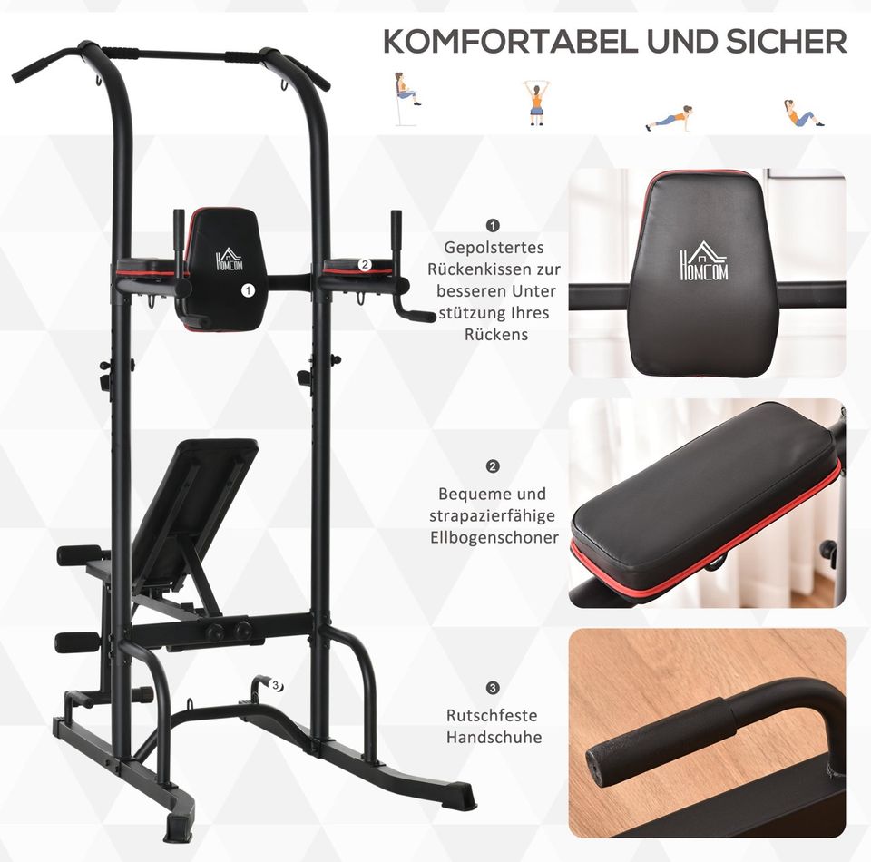 Kraftstation mit Klimmzugstange 187 cm x 110 cm x 220 cm in Kassel