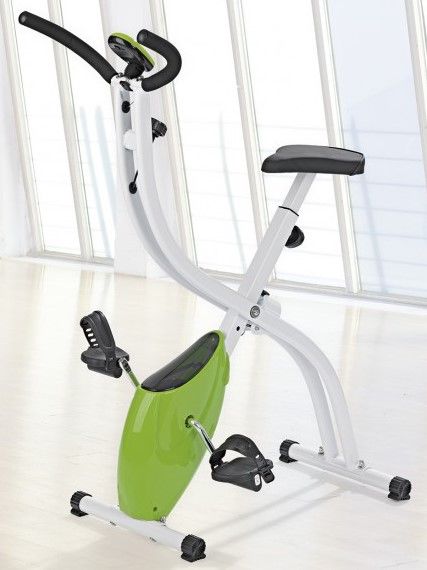 VITALmaxx Heimtrainer Fitness Bike in limegreen/weiß in Großräschen