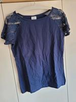 T-Shirt Spitzenärmel ElleNor 40/42 dunkelblau Hessen - Battenberg Vorschau