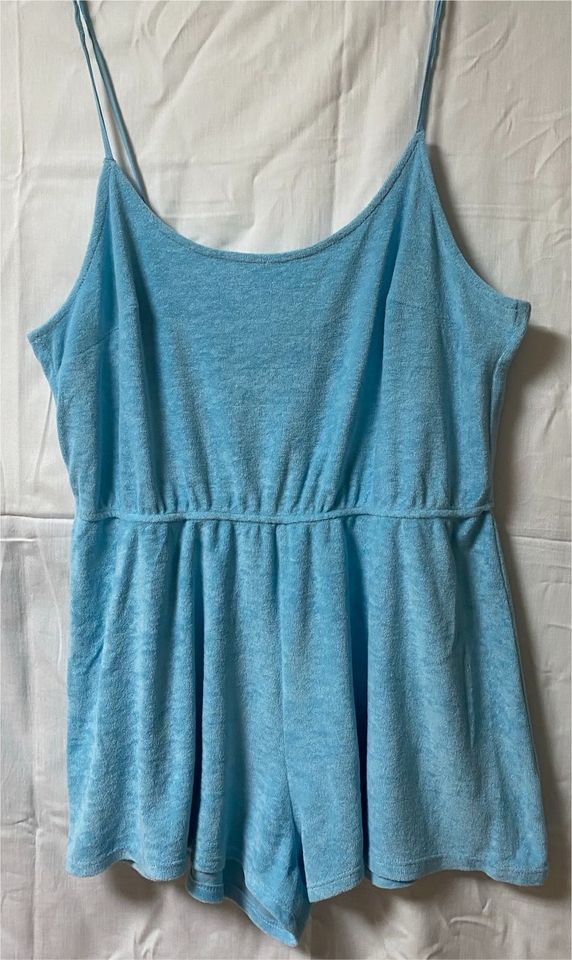 H&M Damen Frottee Overall Gr.XL Hellblau in Claußnitz