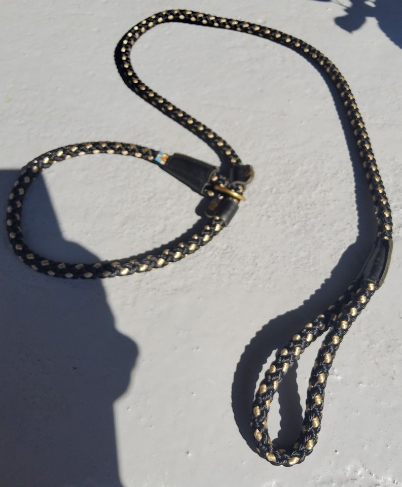 Sabro Leine Halsband schwarz gold in Erkelenz