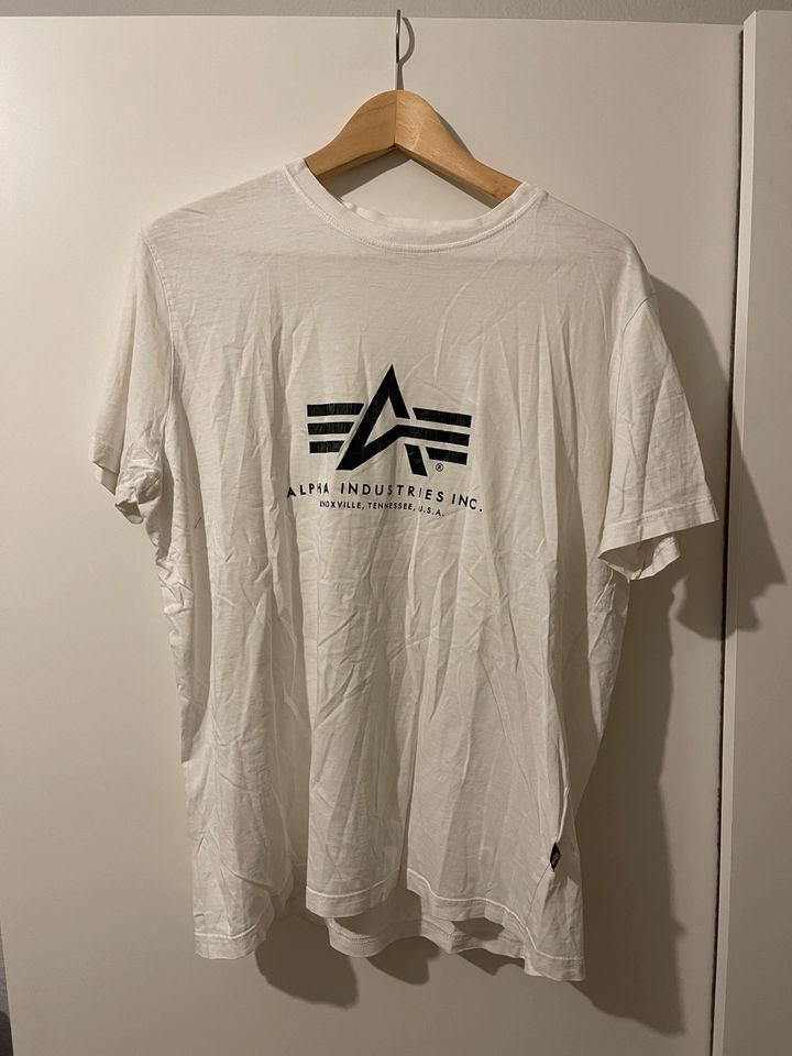 Alpha Industries T-Shirt - Herren, Damen, unisex, Gr. M, weiß in Köln