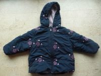 Winterjacke Mädchen 86 Marineblau mit rosa pink Blumen Niedersachsen - Adendorf Vorschau