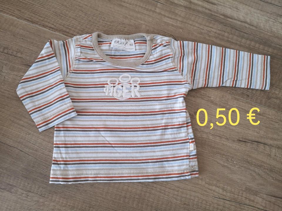 4 Langarmshirts Baby Junge Größe 62 in Haltern am See