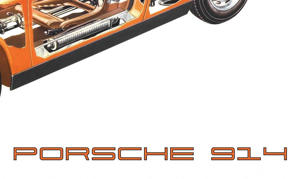 PORSCHE 914 Schnittbild Kunstdruck Plakat 100x67cm Poster €39.-* in Gifhorn