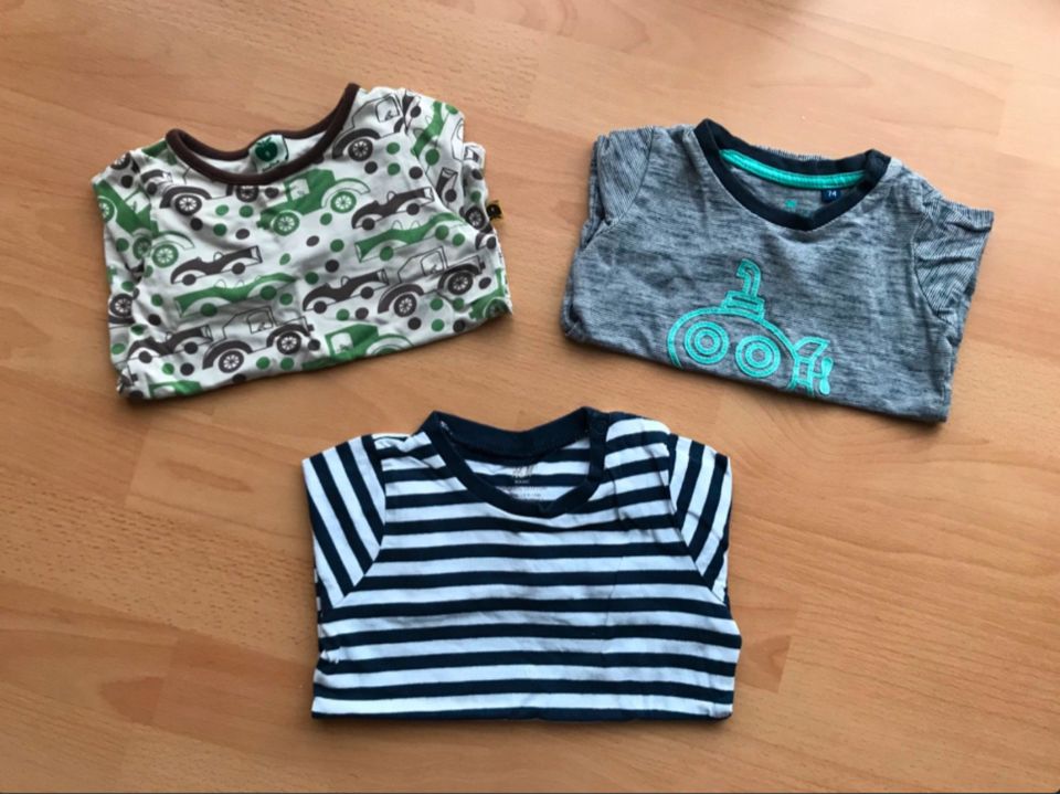 3 x Smafolk H&M TOM TAILOR Shirt Langarmshirt Pulli Gr. 74/80 in Ochsenfurt