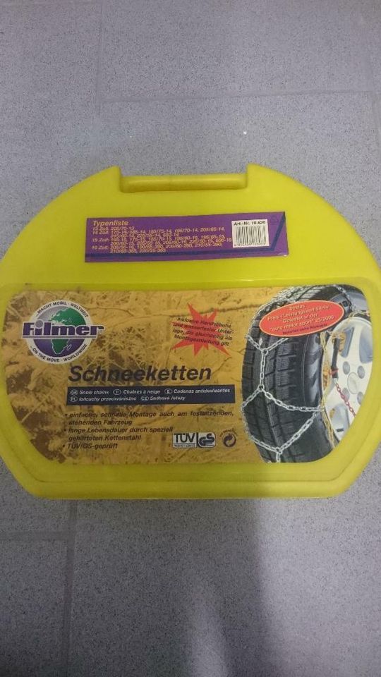 SCHNEEKETTEN FILMER 13 bis 16 ZOLL REIFEN u.a. VW GOLF ETC. in Gütersloh