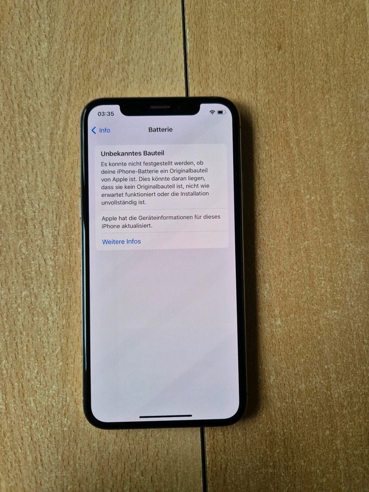 IPhone XS 256GB ohne Batterie Status in Lübbecke 