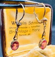 Antikschmuck Ohrhänger rosa Spinell 585 / 14 Karat Gold in Etui Nordrhein-Westfalen - Moers Vorschau