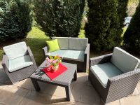 Rattan Lounge, Bank, Tisch, 2 Sessel, Polster, Gartenmöbel - top Rheinland-Pfalz - Kirn Vorschau