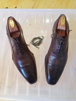 Santoni Schnürschuhe Braun mit Spanner Gr. 81/2 Hessen - Rödermark Vorschau