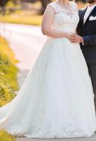 Brautkleid Pronovias Dracme Hochzeitskleid Schleier Spitze A Nordrhein-Westfalen - Krefeld Vorschau