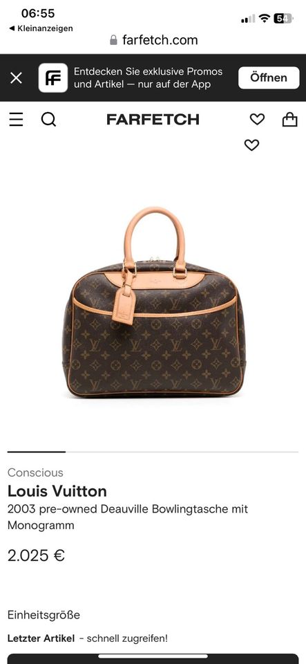 Louis Vuitton Tasche Deauville Super Zustand Bowling Bag