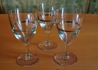 3 schöne Gläser mit Liniendekor in Farbe Silber, 60er Jahre Baden-Württemberg - Horb am Neckar Vorschau