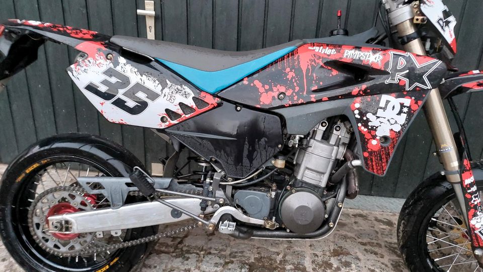 Husqvarna SMR570 offene Leistung eingetr.Supermoto TE 610 510 450 in Jettingen-Scheppach