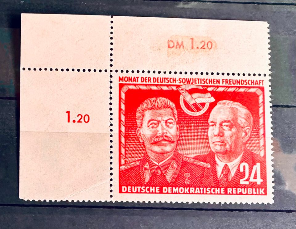 DDR Mi. 296 - 297  postfr. * mit Falzspur. DS-Freundschaft in Bickenriede