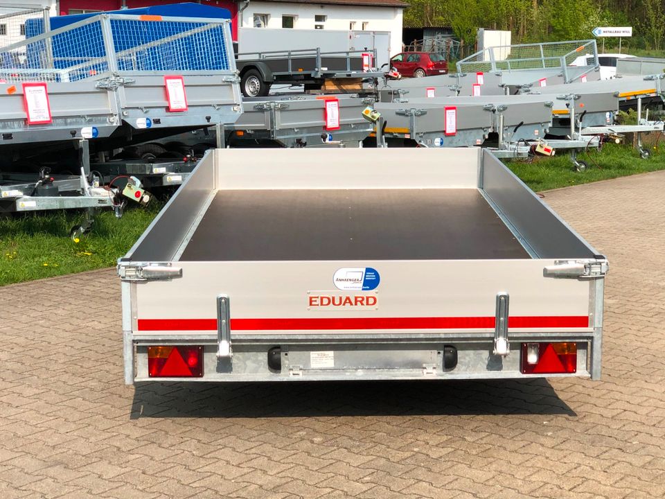 ⭐️ Eduard Auto Transporter 3000 kg 406x200x30cm Rampen Winde 56 in Schöneiche bei Berlin