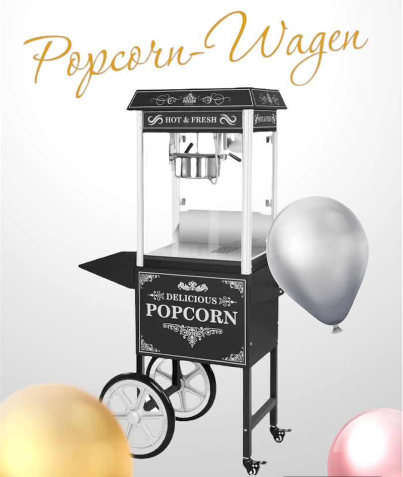 Retro Popcorn Maschine + Wagen // Candybar mieten in Kamen