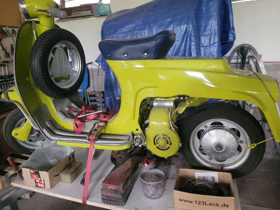 Lambretta De Luxe 50DL Bj.69/70 übeholt Technisch 1A Apfelgrün in Viersen