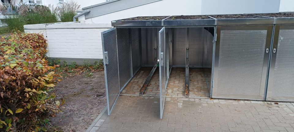 Fahrradbox mit Gründach erweiterbar Fahrradgarage in Solingen