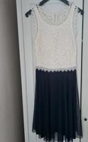 elegantes Kleid, Gr, S, blau / weiß Niedersachsen - Leer (Ostfriesland) Vorschau