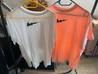 Nike Shirts Apricot/Weiss Gr.L Niedersachsen - Jembke Vorschau
