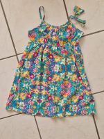 C&A Kleid Trägerkleid bunt Gr 110 farbenfroh türkis Blumen Bayern - Alzenau Vorschau