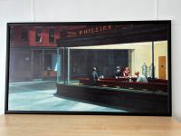 Poster Retrodruck „Nachtschwärmer“ von Edward Hopper 158x89cm Innenstadt - Köln Altstadt Vorschau