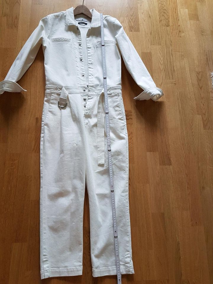 7 for all mankind Gr 36 Overall Jumpsuit weiß neu in München