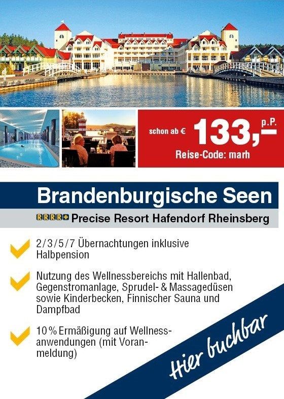 Brandenburgische Seen | Precise Resort Hafendorf Rheinsberg in Dresden