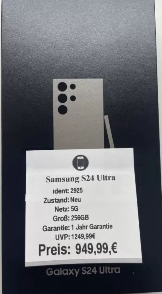 Samsung S24 Ultra Neu Versiegelt 256GB in Passau