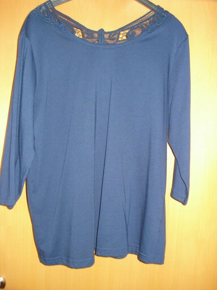 Tshirt PAOLA, Gr. 46, Marineblau, ¾ Arm in Jevenstedt