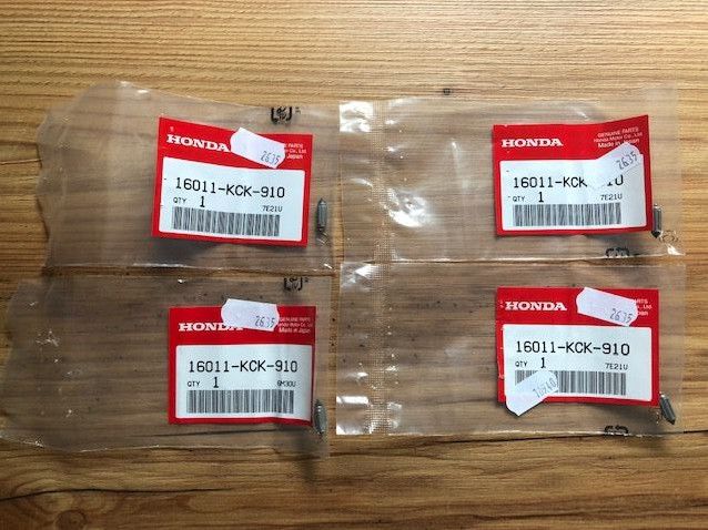 4 x Honda original Schwimmernadelventilsatz, 16011-KCK-910, Neu in Langwedel