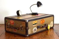 Koffer weit gereist Alt Vintage Antik Reise Kiste mit Deckel Loft Dresden - Äußere Neustadt Vorschau