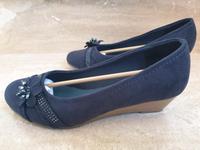 Pumps mit Keilabsatz, blau, 38 Bayern - Gundelfingen a. d. Donau Vorschau