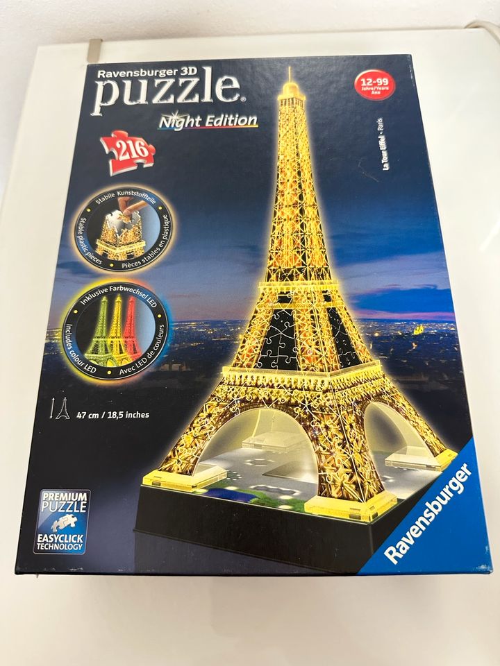 Ravensburger 3D Puzzle Eifelturm Paris Night Edition in Herten