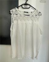 Zero Bluse Top Blusentop mit Spitze Gr. 44 weiß Niedersachsen - Stuhr Vorschau