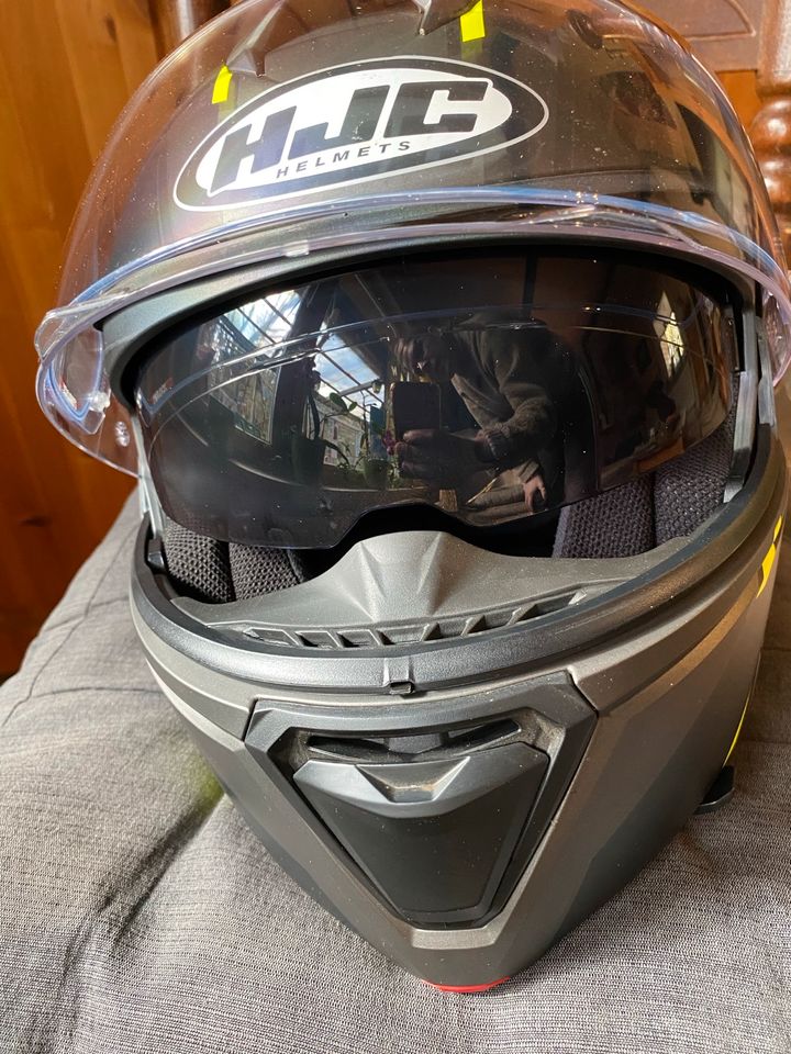 Motorrad Helm Mororradhelm Klapphelm HJC  i90 Größe L 58-59 neuwe in Tosterglope