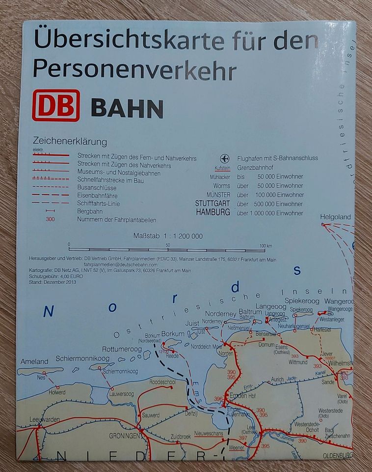 DB - Deutsche Bahn - Übersichtskarte Streckennetz in Würzburg