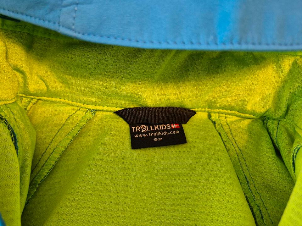 Trollkids Jacke Zipp-off Softshelljacke Rondane XT Gr. 92 blau in Bottrop