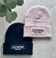 Beechfield Beanie personalisiert Catmom Cat Mom Dog Dogmom Mütze Brandenburg - Rehfelde Vorschau